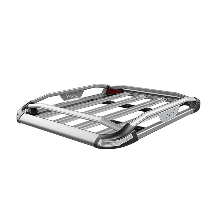 

LE-STAR 4X4 for Factory Wholesale Universal Car Roof Rack With 4 Led Lights 4x4 Offroad Accessoriescustomcustom