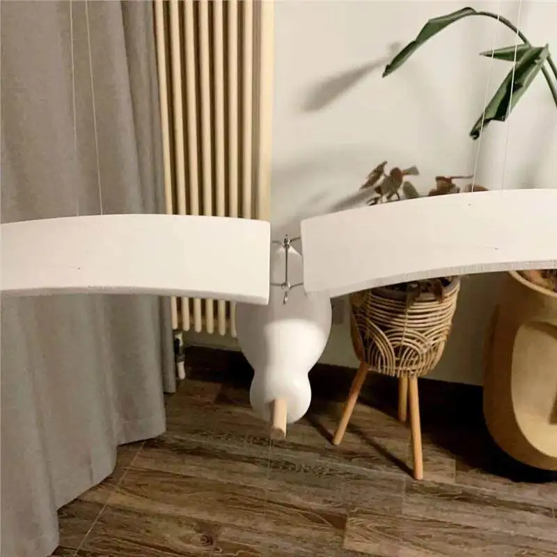 Flying Seagull Handmade Wooden Air Charm Folk Hotel Balance Charm Toy Flying Bird Bedroom Edition