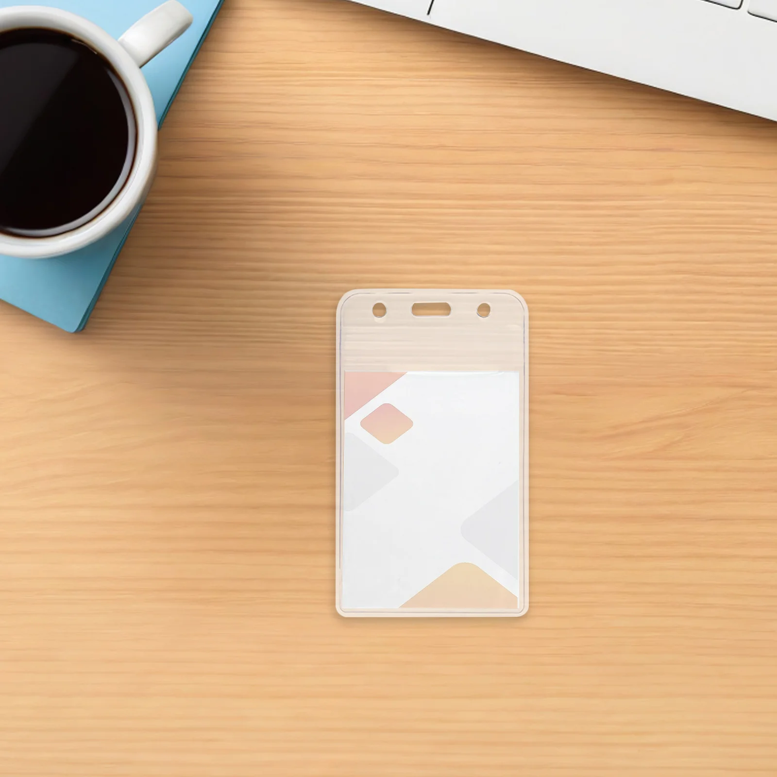 

100Pcs Waterproof Clear Plastic Vertical Name Badge Id Holders Lightweight Scratch and Wear Resistant Id Holder