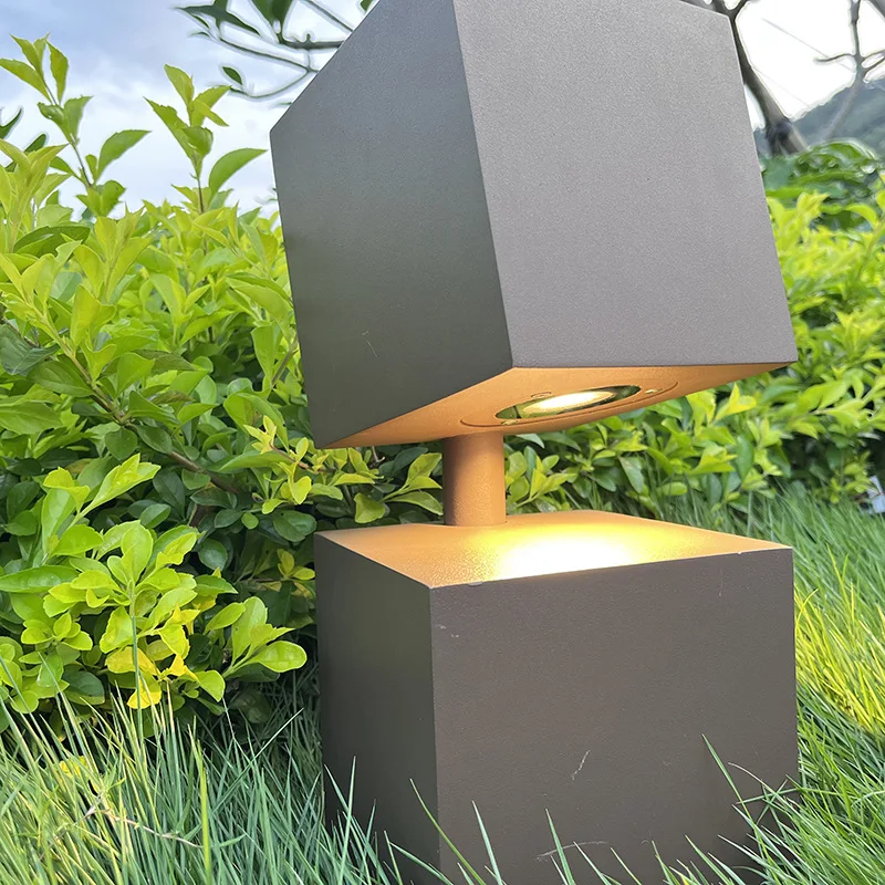 Square new solar garden light, park greenway grass villa community landscape light