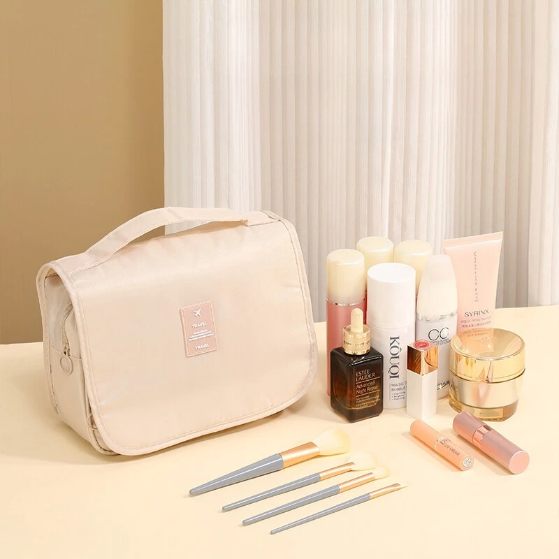 휴대용 여행 화장품 가방 여성 투명 메이크업 가방 대용량 목욕 워시 가방 다기능 방수 보관 케이스