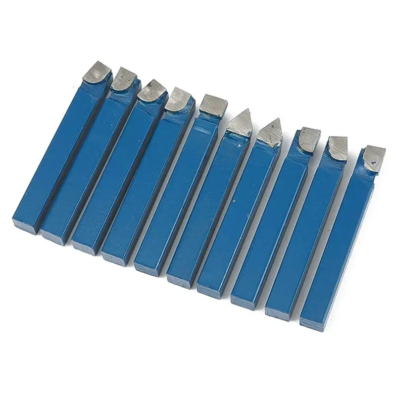 

FYBL-C6 Bit Cutting Set 10Pcs 1/4" Metal Lathe Tool Carbide Tip Tipped Cutter Tool Hand Tools Power Tools Accessories