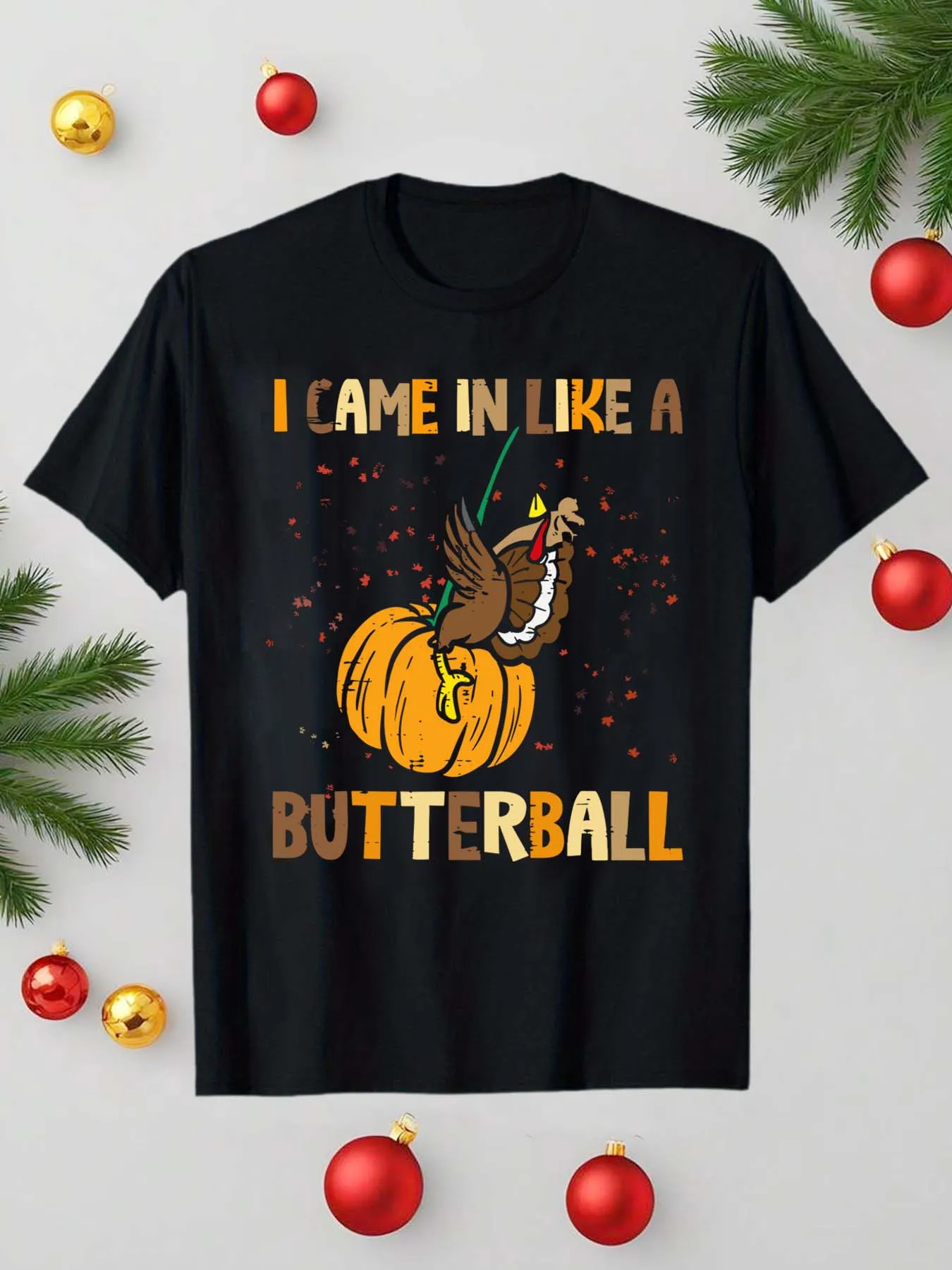 تي شيرت رجالي صيفي كاجوال من القطن بأكمام قصيرة لعيد الميلاد مع طباعة نمط، مناسب للارتداء في الهواء الطلق والمنزلي، طراز للجنسين