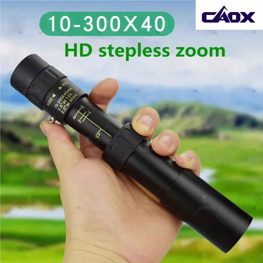 

10-300X40 HD Монокулярный телескоп Мини Портативный Телескоп для мобильного телефона с держателем Открытый Кемпинг Охота Телескоп для наблюдения за птицами