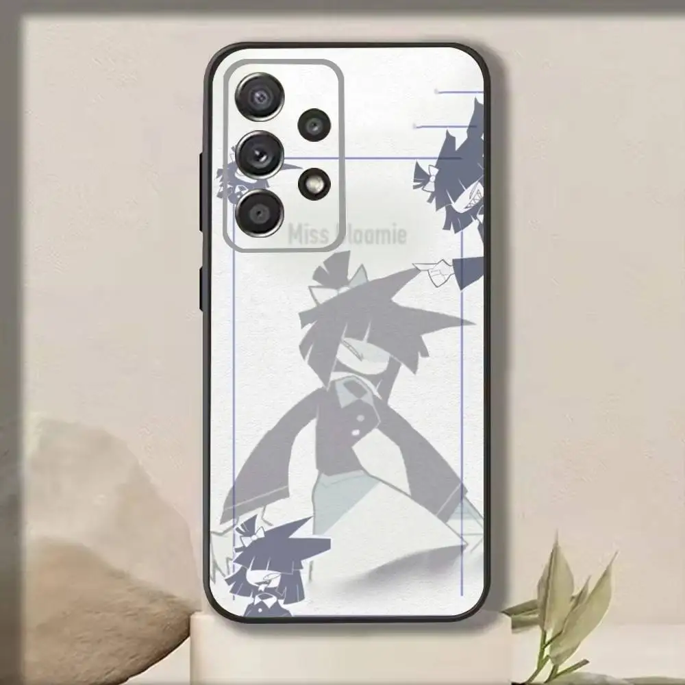 ミス B-ブルミー FPE 電話ケース サムスン S25、S24、S21、S22、S23、S30、ウルトラ、S20、プラス、Fe、ノート、10、9、5G ブラックカバー用