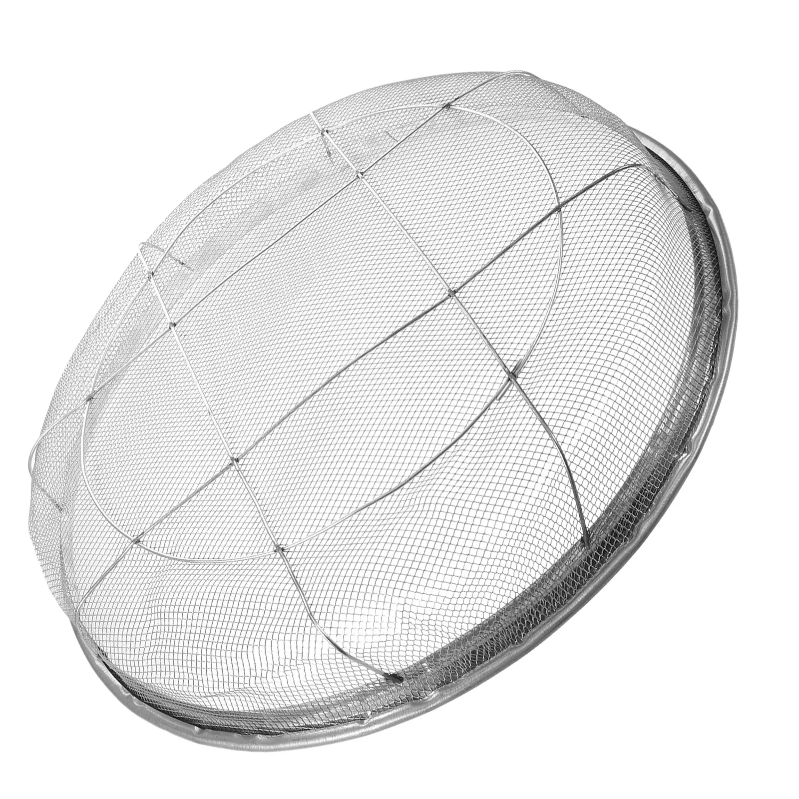 Fire Pit Spark Screen Cover Steel Mesh Fire Screen 16.5 Inch Round Fire Pit Guard Cover Outdoor Bonfire Snuffer Lid Shield Cover