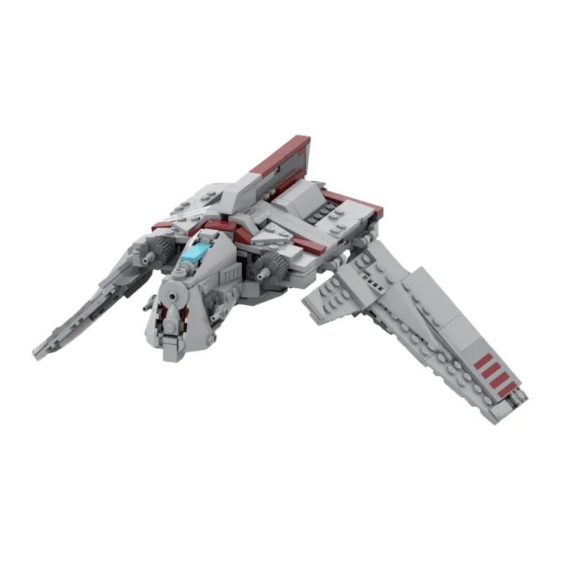 

MOC building toy spaceship model set with 410 pieces - creative ornaments for holidays, suitable for everyone