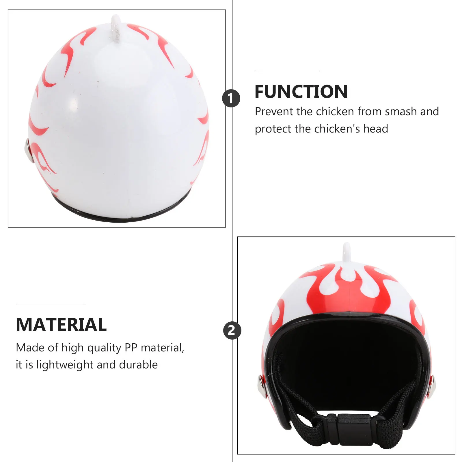 

Pet Safety Flame Design Chicken For Sun Rain Protection Pp With Inner Lining Pet Costume Accessories