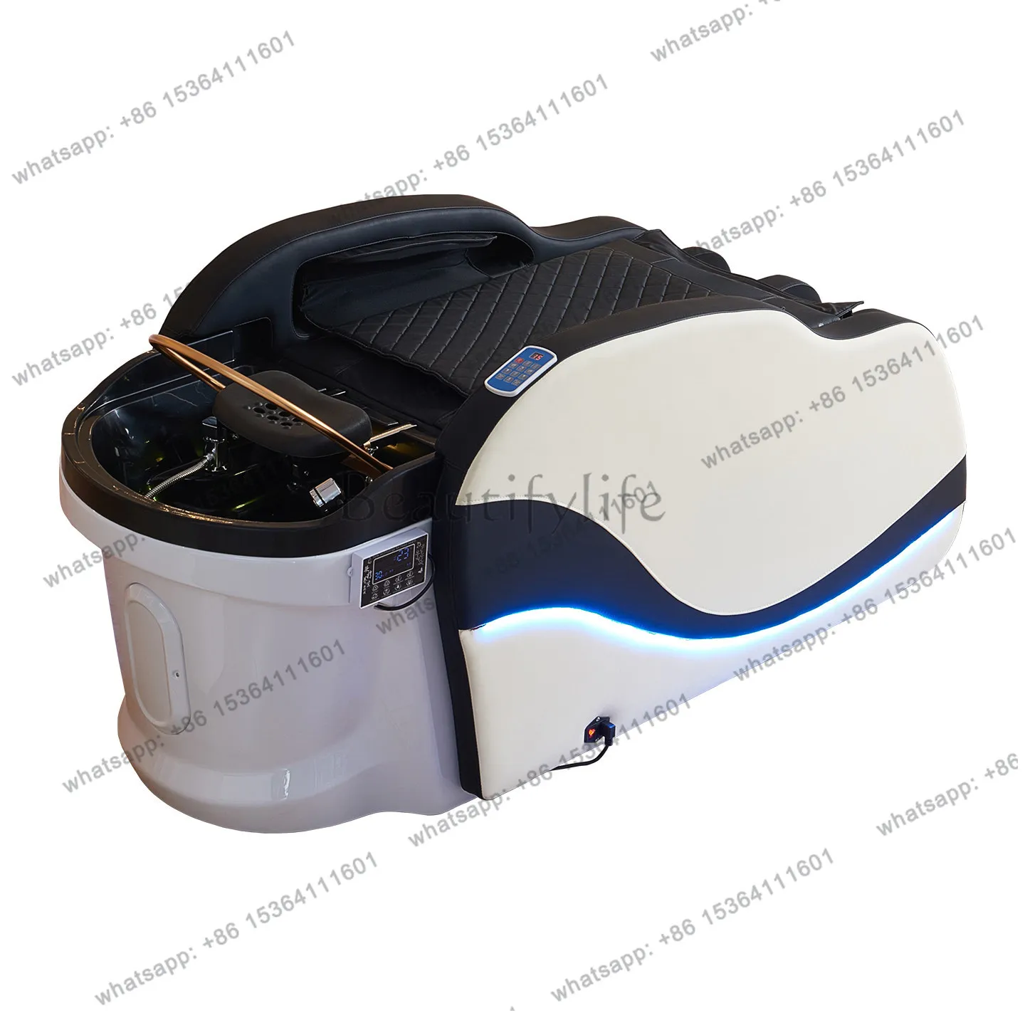 

High-end electric intelligent massage hair wash bed, barbershop hair salon special water heater head treatment bed