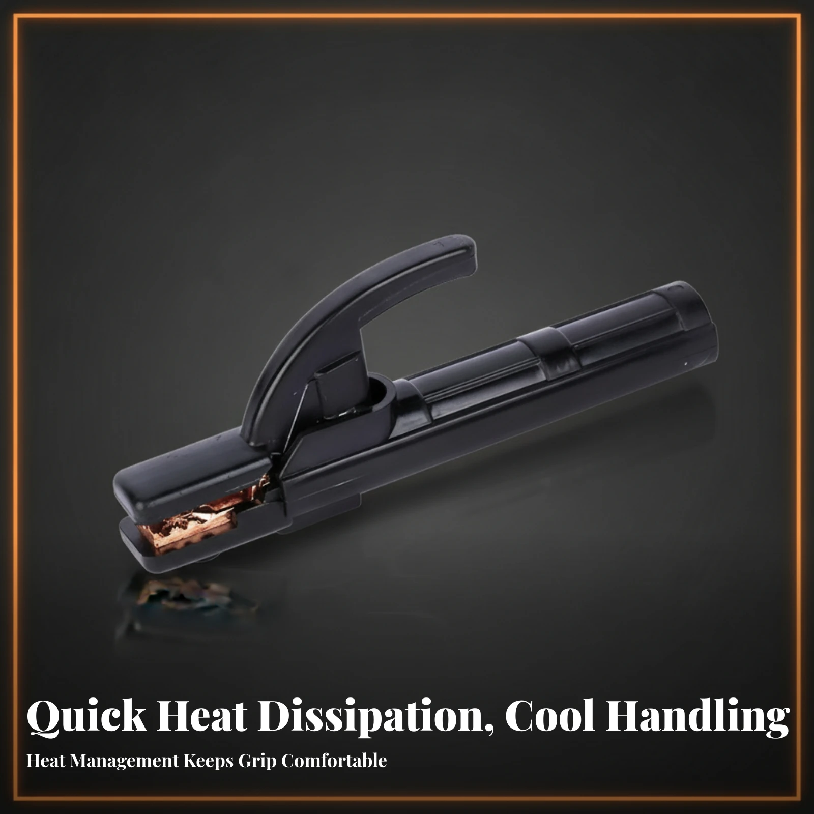 Electric Soldering Clamp Molded Finish Spring-Loaded Soldering Clamp Metalworking Gear Excellent Conductivity Easy to Use