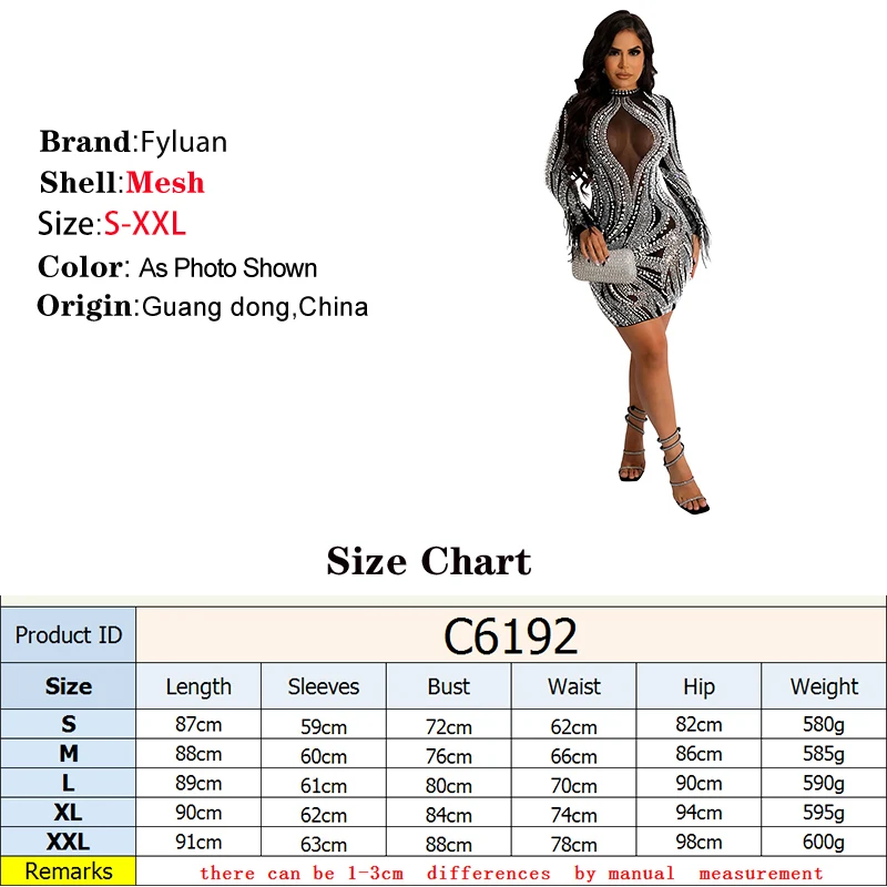 Bodycon ยาวเสื้อ \ \ \ \ \ \ \ \ \ \ \ \ \ \ \ กระโปรงสั้น Glitter ชุดเพชรคริสตัล O คอพิธีสาวสั้นชุด SHEER ตาข่ายชุดจัดเลี้ยง