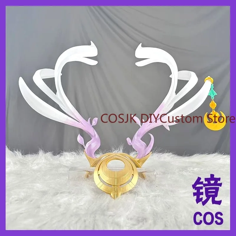 Game Genshin Impact Lauma Cosplay Cartoon Prop Corner Horn Character Restoration Collection Halloween Hair Accessories 23cm view 4