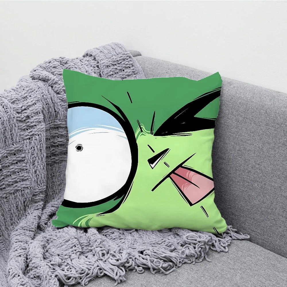 I-InvaderS Z-Zim Pillow Case Soft Cushion Cases for Farmhouse Sofa Decor Home Decorations and Protector Pillow Case