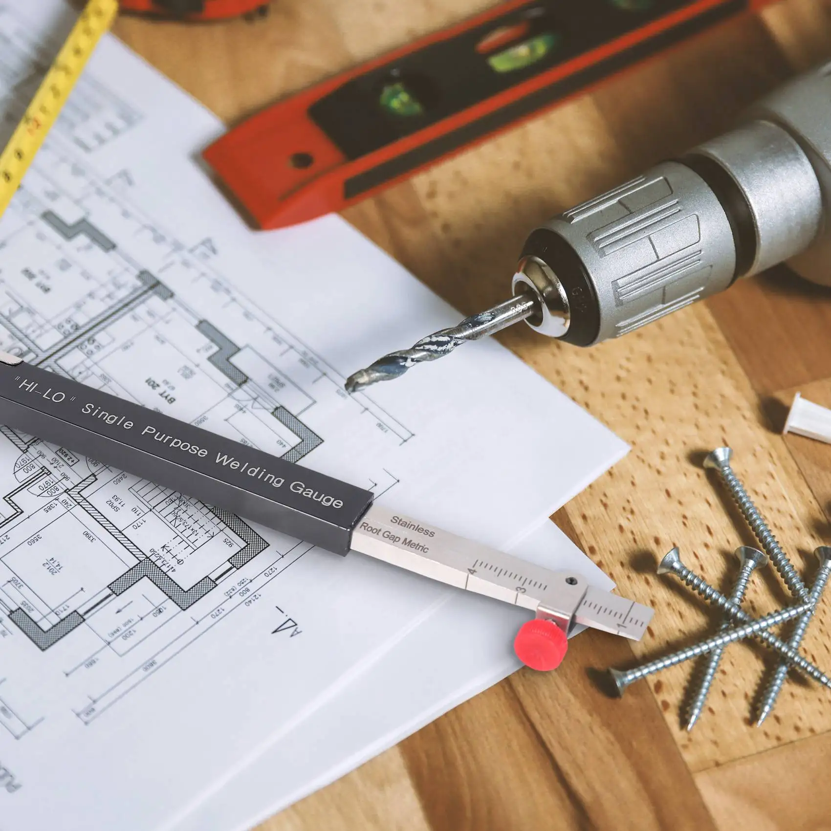 小型高さゲージ溶接検査スケール、専用内部溶接定規、メートル法サイズ、n19