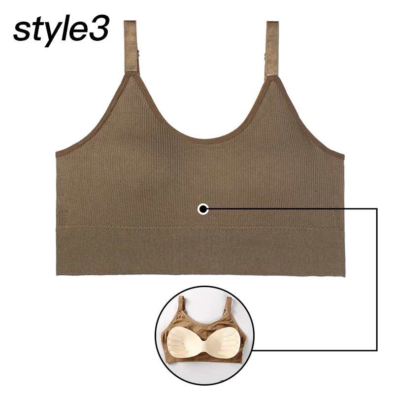 Sexy Wireless Bralette Seamless Women Bra Padded Sleep Tops U-Shaped Back Sports Tube Top Breathable Crop Lingerie Underwear