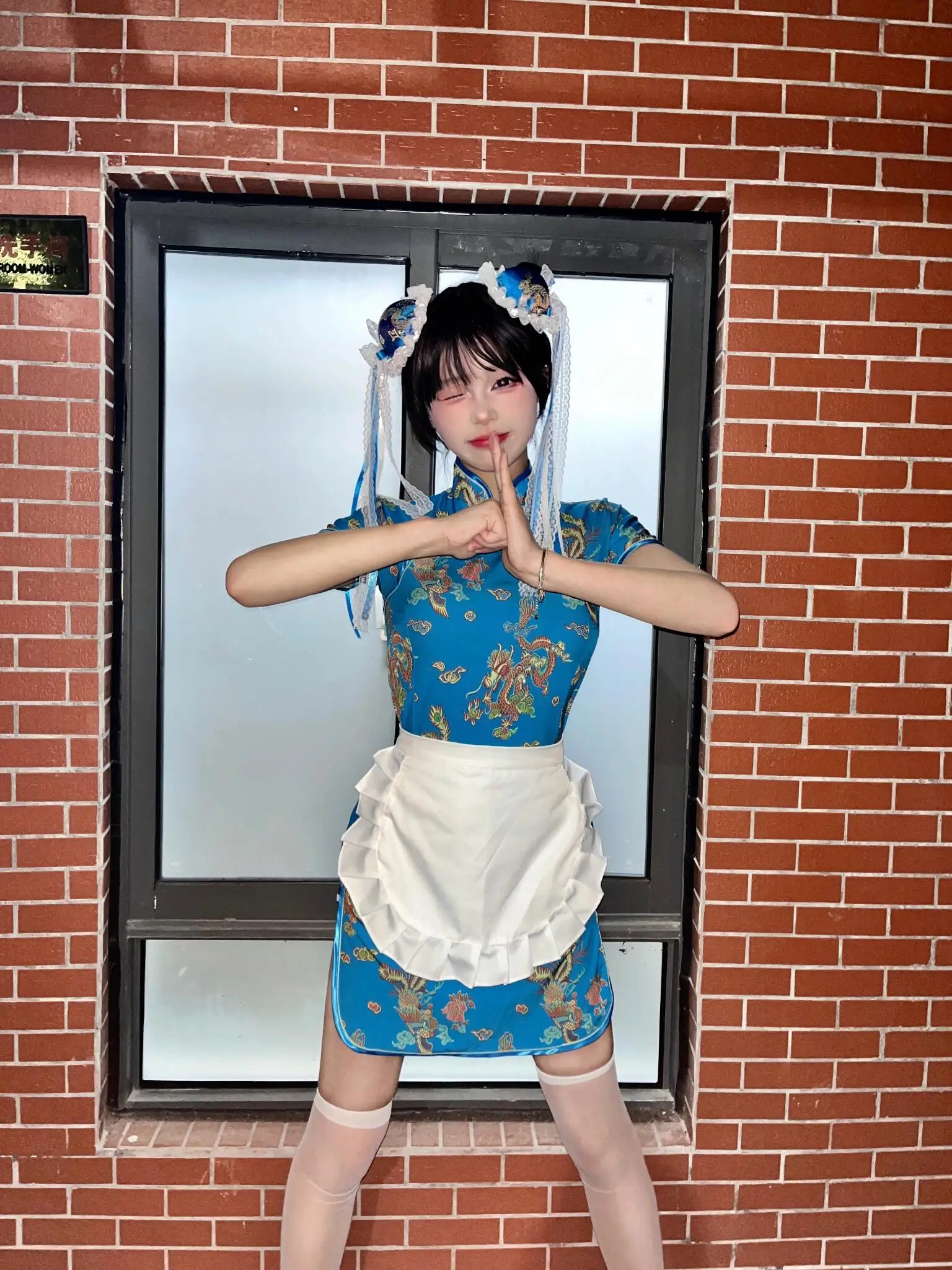 中国風 Dr.メイド服 ローリーン シサス コスプレ ソフトガール スクール服 スカート 伝統的な中国服