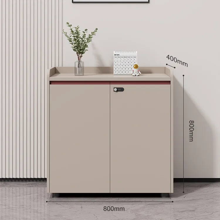 Low Cabinet Storage File Wooden Office Drawer Cabinet Storage Drawer Lock Tea Office Side Cabinet Storage
