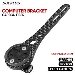 BUCKLOS Bicycle Computer Holder Carbon Fiber Sport Camera Bracket Road Gravel Cycling Bracket for Garmin Cycling GPS Bike Mount