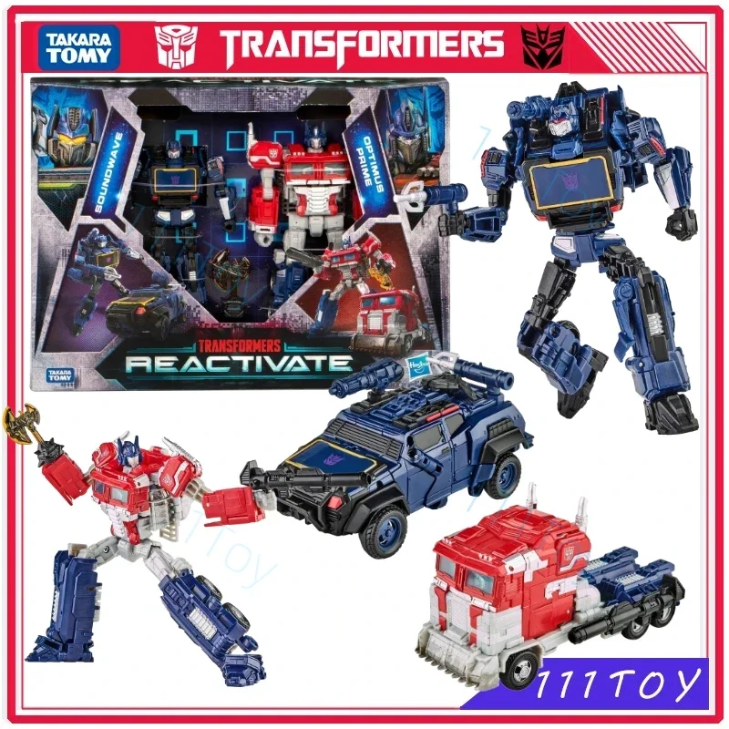 In Stock Takara Tomy Transformers Reactivate Optimus Prime and Soundwave Anime Figures Robot Toys Action Figure Gifts Hobbies