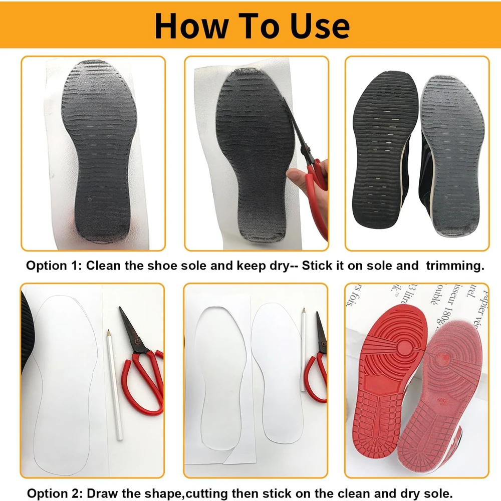 Sole protectors for Sneaker Anti-slip Shoes Sole Protector Stickers For High Heels Shoe Care Kit Repair Cover Replacement Tape