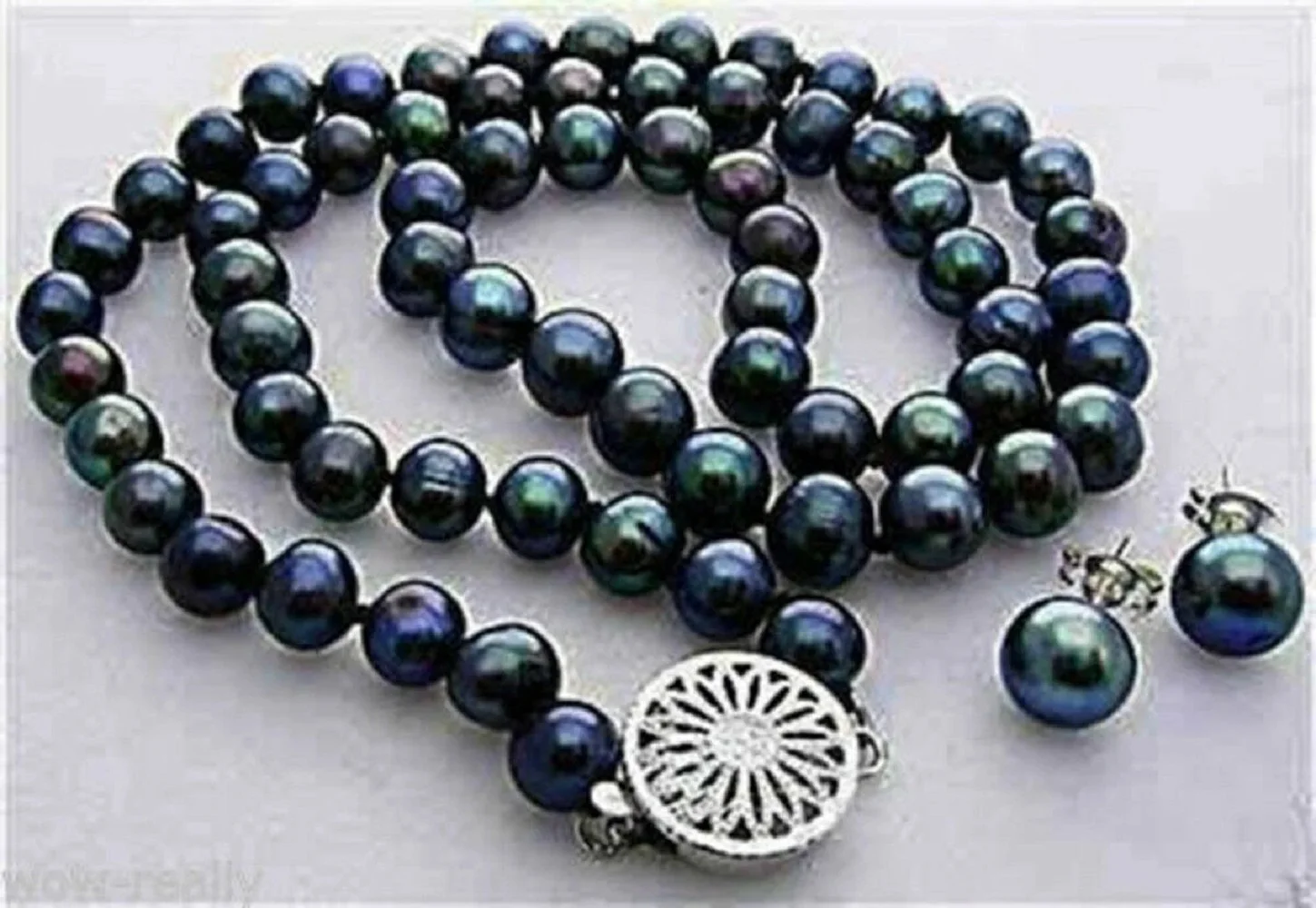 

Natural Pearl AAA 10-11mm South Sea Baroque Pearl Necklace 925s, Comes with Earrings