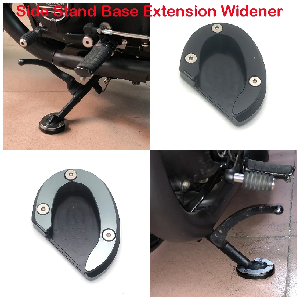Fits For Triumph Boneville Speedmaster Bobber 1200 ABS 2017-2024 Motorcycle Side Stand Base Enlarge Extender Extension Widener
