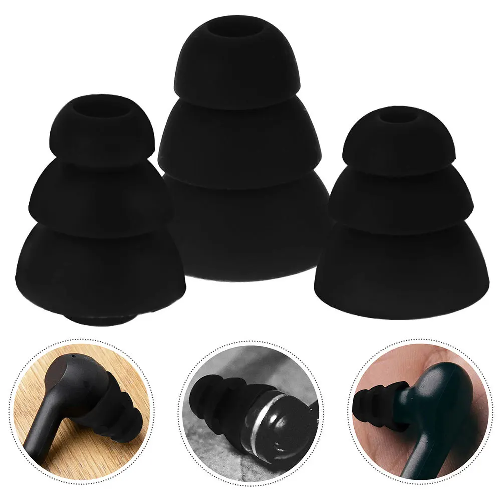 

18Pcs Earbud Covers Silicone Replacement Earphone Tips Comfortable Anti-Slip Noise Reduction Headphone Accessories