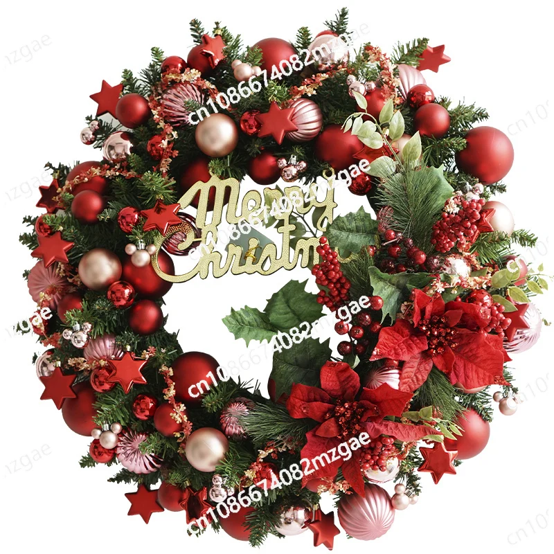 

70cm Christmas Wreath, Door Decoration, Christmas Vine Ring, Oversized Ring, Mall Layout