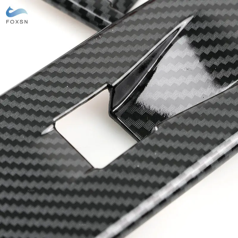 Car Door Armrest Window Glass Lift Switch Button Panel Frame Cover Carbon Fiber For Renault Clio 4 Clio4 2013 2014 2015 2016