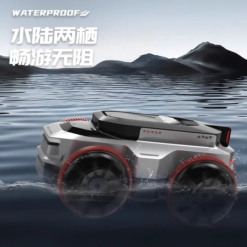 Amphibious remote control car Sideslip universal McNamu wheel stunts Cool Mech-style mini storage