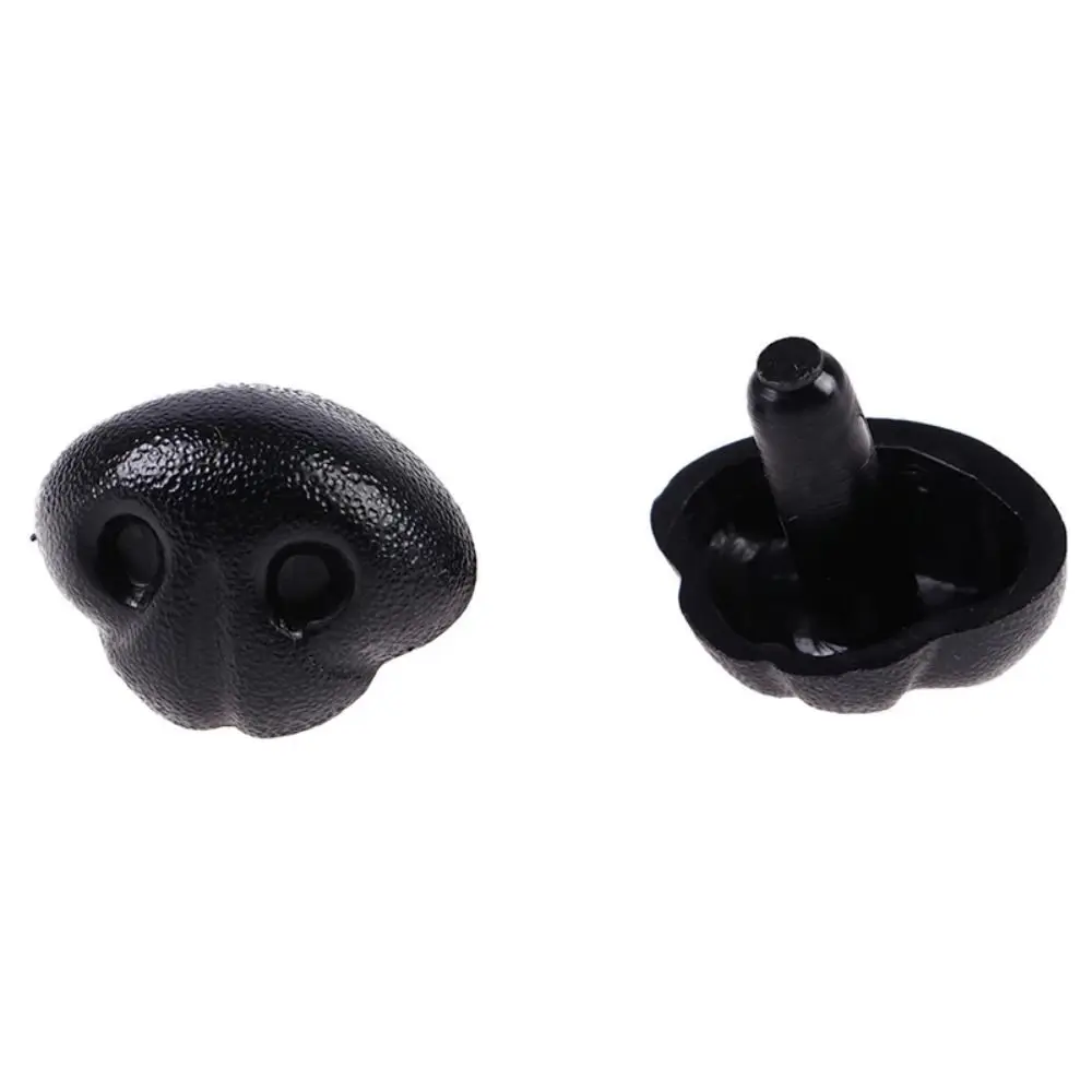 Narizes De Cão De Plástico Para Artesanato, Nariz Preto Plug-in, Nariz De Boneca Animal, Acessórios DIY, 15mm, 18mm, 21mm