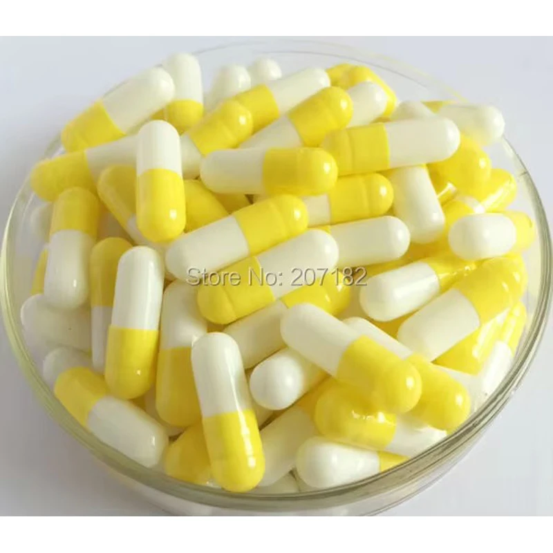 (10000pcs/pack) 0# yellow/white gelatin empty capsule size 0---joined and separated available