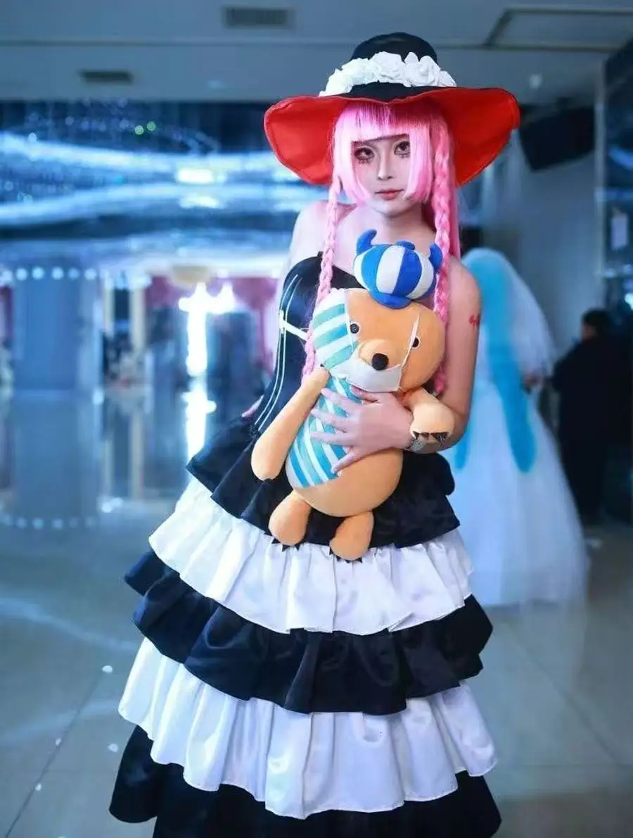 

Cosplay costume Perona's cosplay outfit ghost princess cake dress anime style suitable for Halloween and Christmas