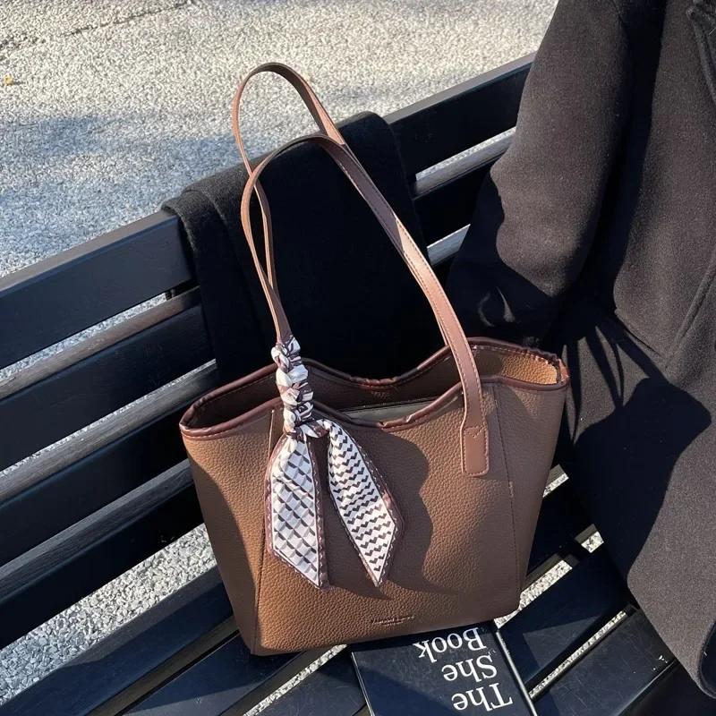 

​​2025 Simple Design Women's Shoulder Tote Bag Retro Handheld Purse Slim Wallet Premium Crossbody Bag Fashionable Roomy