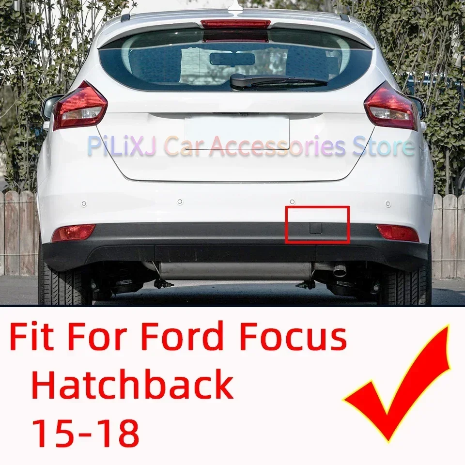 Auto Rear Bumper Tow Hook Eye Cover Cap For Ford Focus 2015 2016 2017 2018 Hatchback F1EB-17K922-AB Towing Hauling Lid Garnish