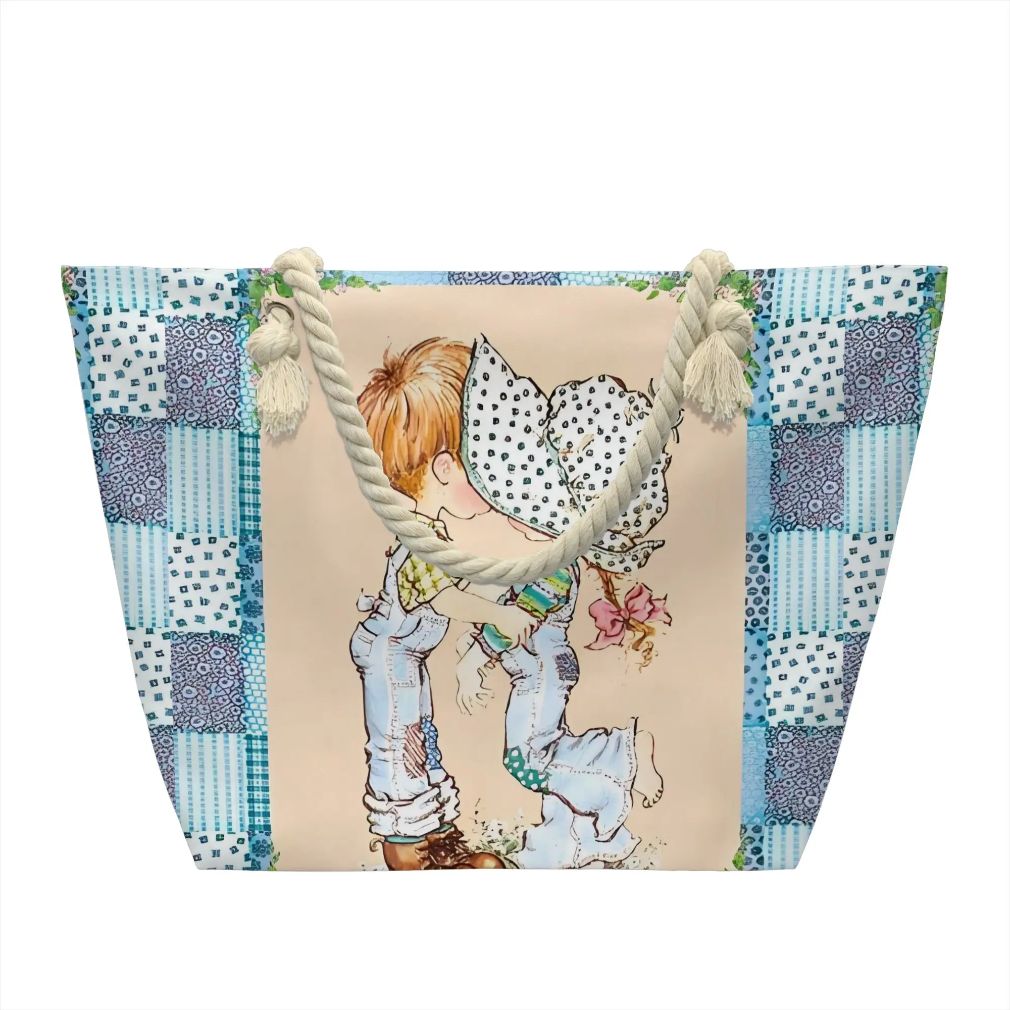 Kawaii Printed S-Sarah Manga Kay Shopping Tote Bags Portable Canvas Shopper Shoulder Children's Painter Handbag