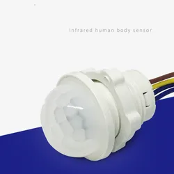 Sensor de movimiento infrarrojo PIR para interior y exterior, lámpara Led nocturna de inducción, interruptor de luz, retardo de tiempo, cc 12V, 24V, CA 110V, 220V