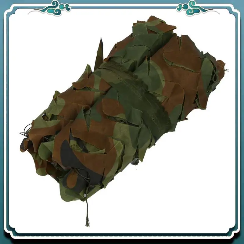 Confiable 4 Uds 1Mx2m 39X78 pulgadas cubierta de red de camuflaje de bosque caza tiro Camping ejército