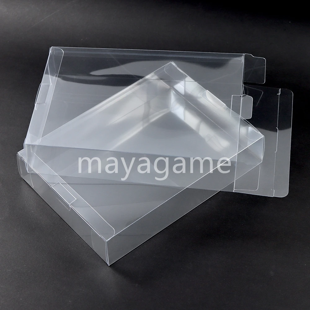 10 stücke Klar Transparent für SNES für N64 Spiel Box Schutz Fall Spiele Kunststoff PET Schutz für Nintendo Spiel Boxen