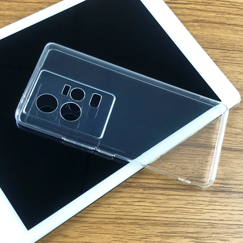 حافظة لهاتف فيفو iQOO 11 iQOO11 Pro 5G جديدة رفيعة للغاية من مادة البولي يوريثان والسيليكون وجل شفاف