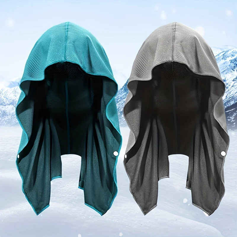 Sonnenhut für den Außenbereich mit Nackenschutz, UV-Schutz, atmungsaktive, schnelltrocknende Kapuze für Herren, geeignet zum Wandern, Angeln, Radfahren und Campen.