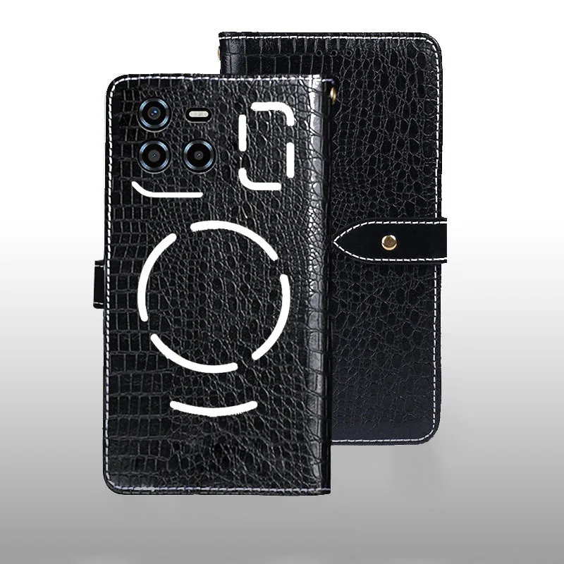 

Для Doogee Blade GT Ultra чехол-книжка с крокодиловым узором кожаный чехол с слотами для карт чехол аксессуары для телефонов