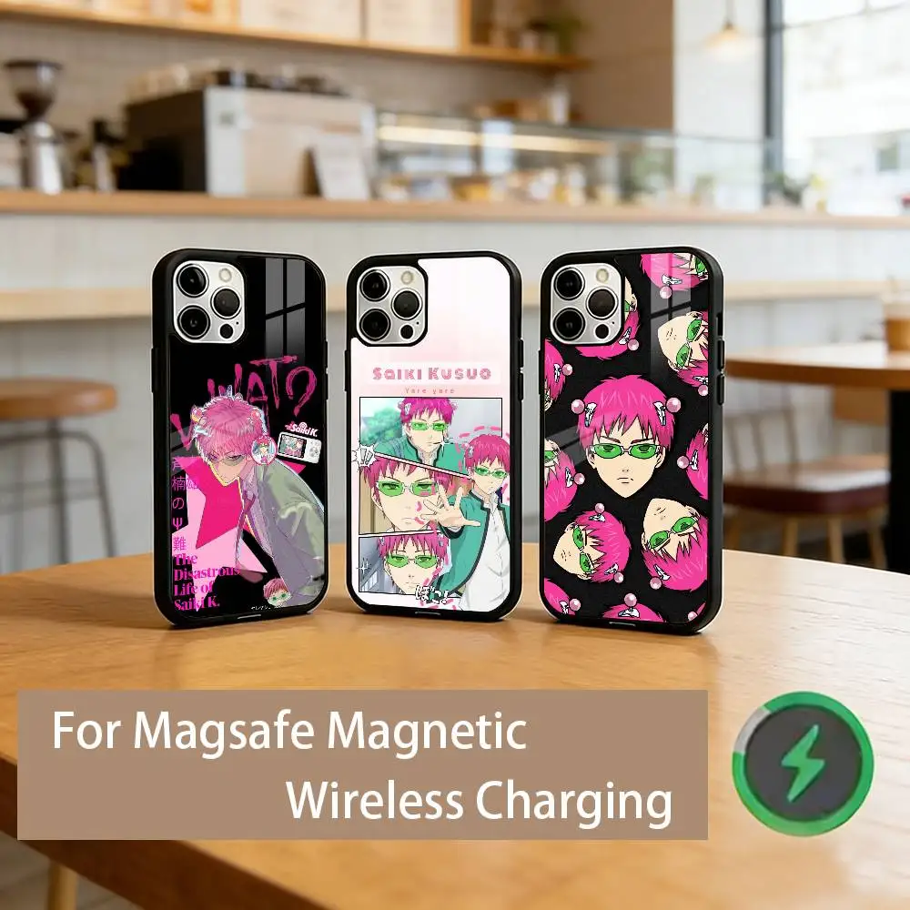 

The Disastrous Life of S-Saiki K Phone Case For iPhone17,16,15,14,13,12,11 Plus,Pro Magnetic with Magsafe Wireless Charging