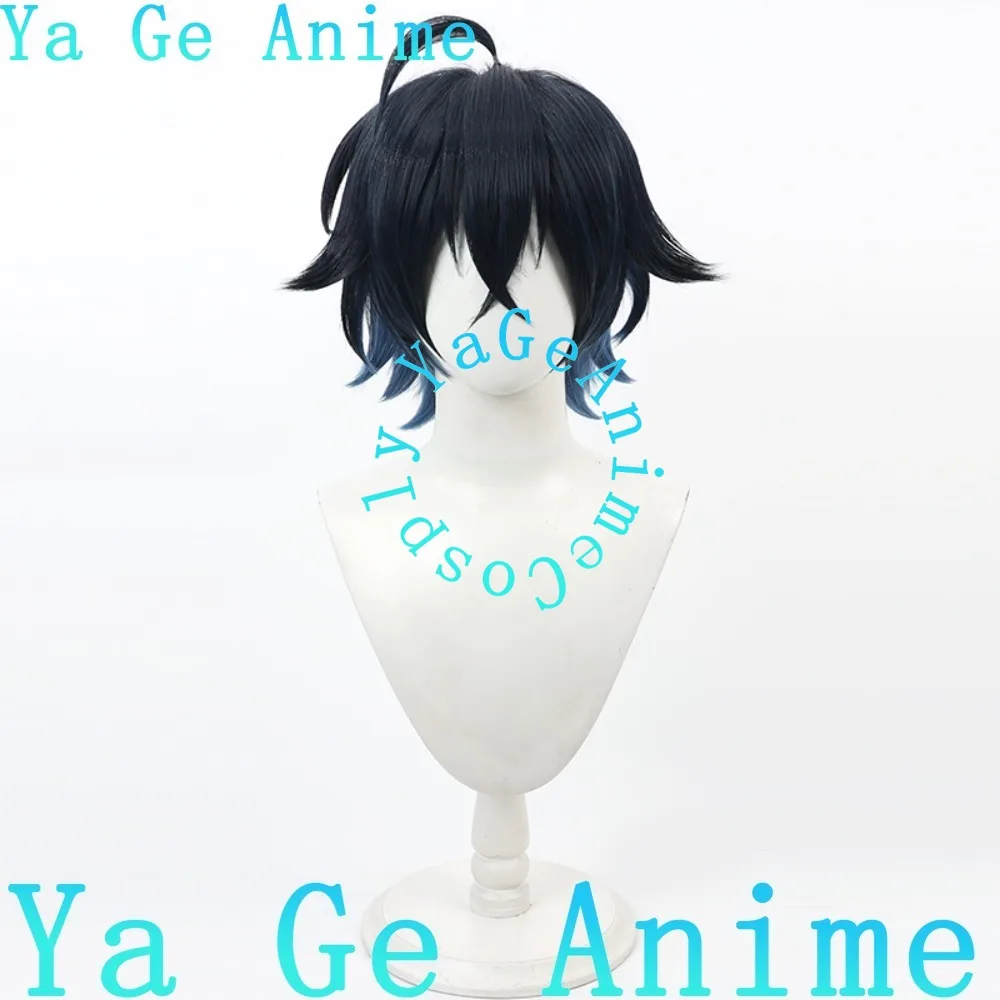 السيف السحري ساغا ويل شعر مستعار تأثيري رقيق الجزء العلوي من الرأس نغمتين داخل خارج حفلة كرنفال الشعر الاصطناعية