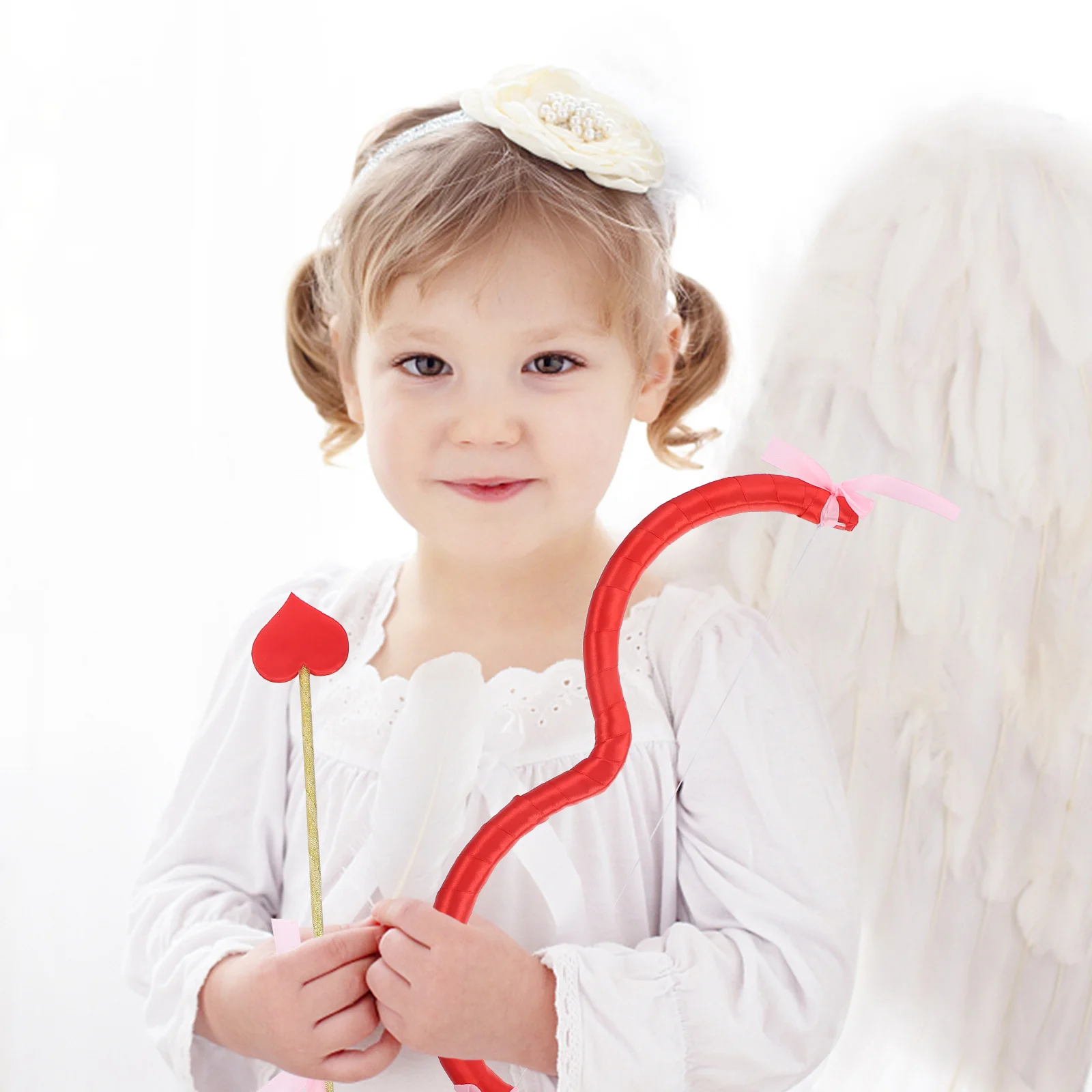 

Cupid Bow Arrow Set Cosplay Costume Supplies Decorative Prop Valentine Day Stage Performance Sturdy Safe Comfortable