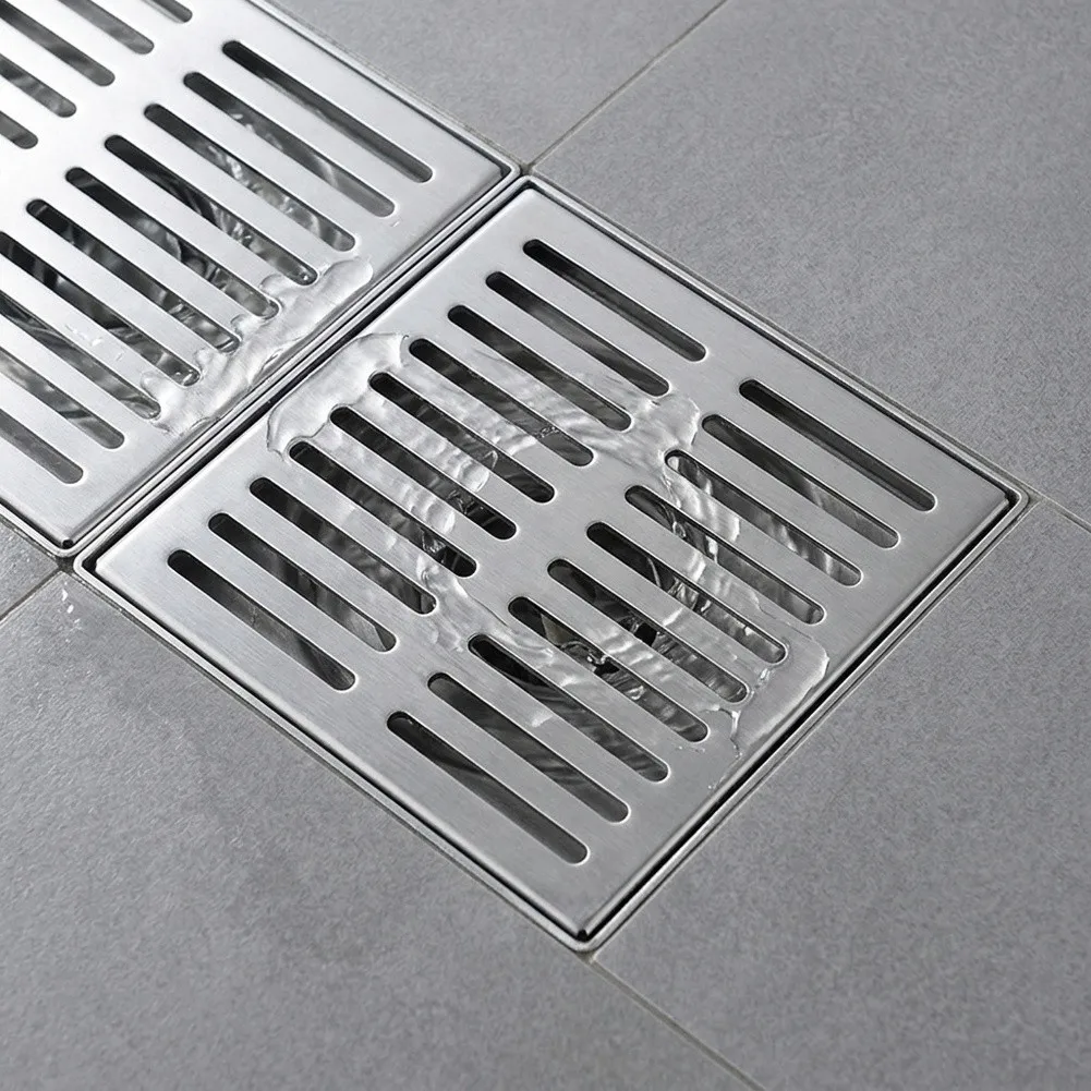 Floor Drain Cover Stainless Steel Removable Strainer Designed to Block Sewer Gases for Indoor Outdoor and Wet Area Applications