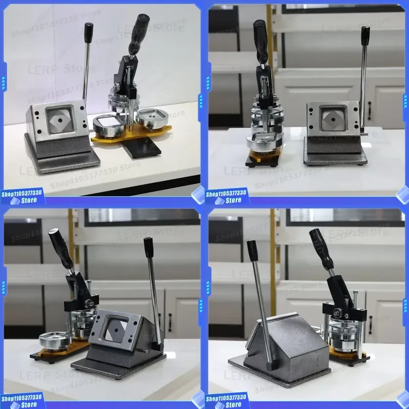 CX-55 Badge Maker Kit Multifunctional Button Press Machine for DIY Personalized Event Commemorative Pins Craft Supplies Tool