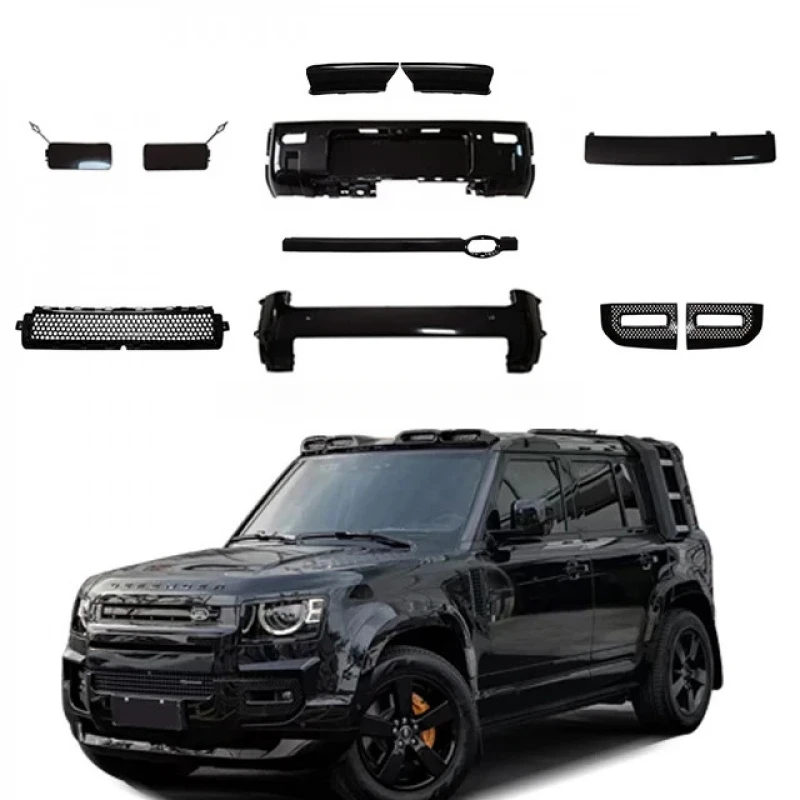 

Upgrade Modification Kit2020-2025 New vation OEM Gloss Black Front Rear Bumper Body Kit Defender 110 /90 Acce