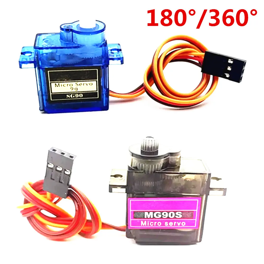 SG90 MG90S 9g Digital Mini Micro Servo 180/360 Degree for Rc Helicopter Airplane Mini Boat Car MG90 9G Trex 450 RC Robot