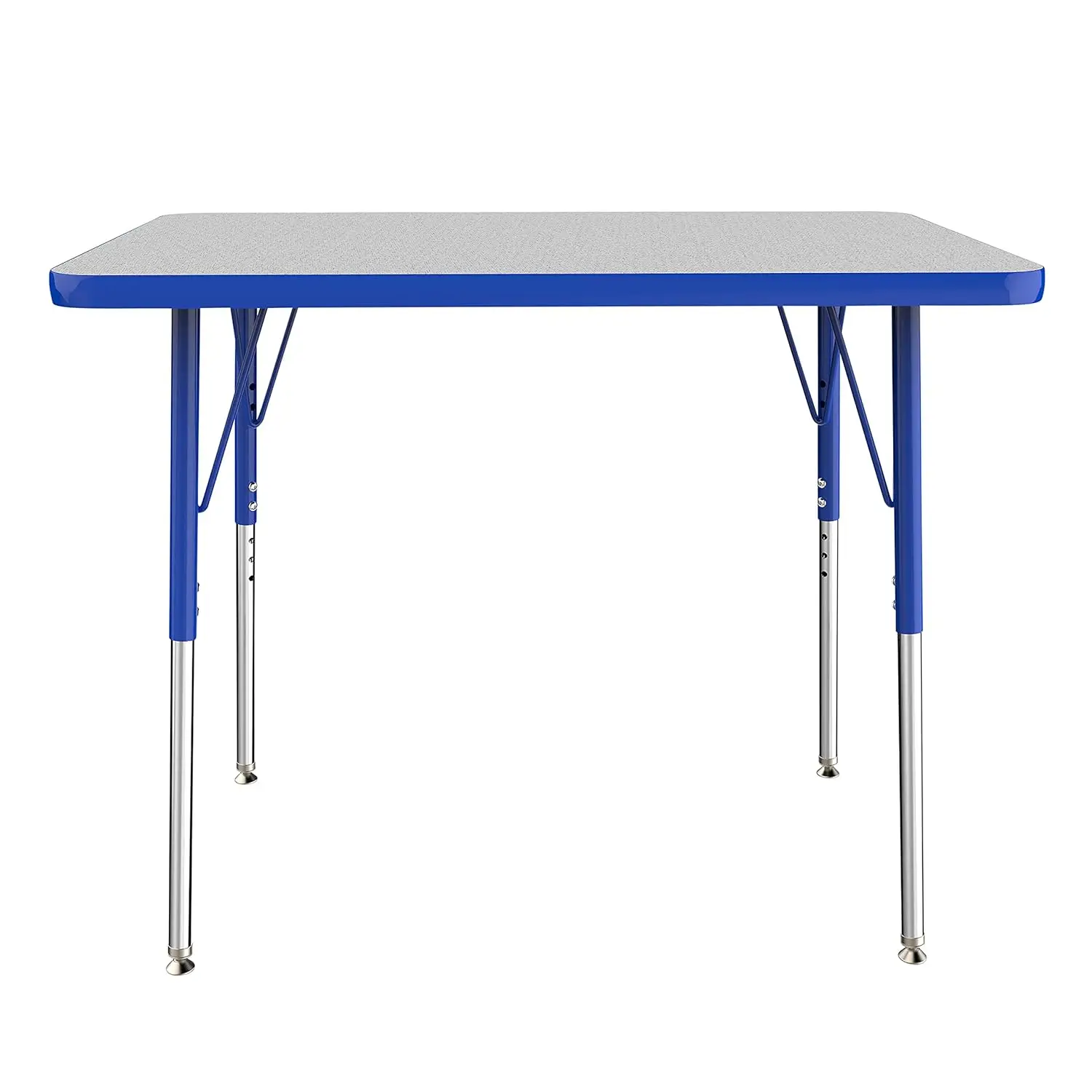 Direct Partners FDP Rectangle Activity School and Office Table (24 x 36 inch), Standard Legs with Swivel Glides, Adjustable Heig